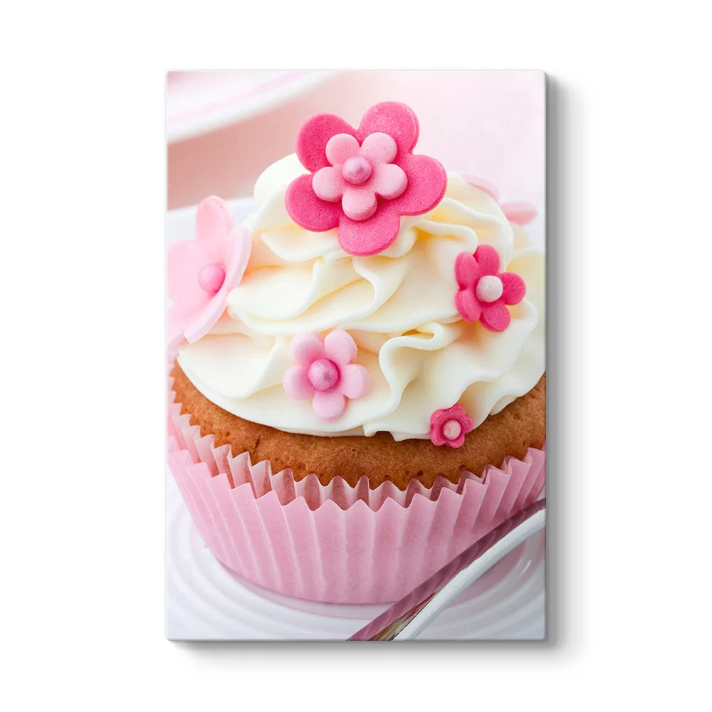 Cupcake Pembe Tablo - Model 2